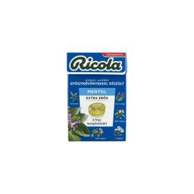 Ricola Mentol gyógynöv. cukormentes cukorka extra 40g