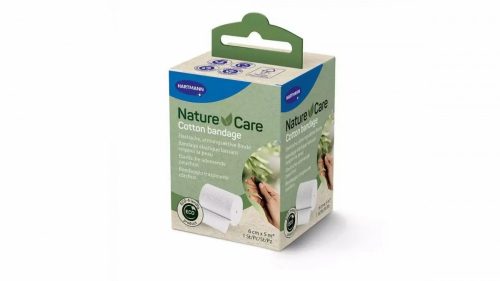 NATURE CARE kötésrögzítő pólya pamut 6cmx5m (1db)