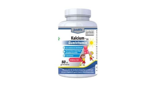 JutaVit Kalcium+ D3 gumivitamin málna 50x