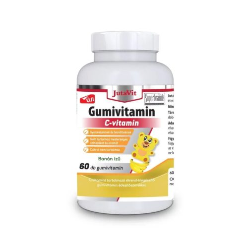 JutaVit C-vitamin Gumivitamin cukormentes banán ízű 60x