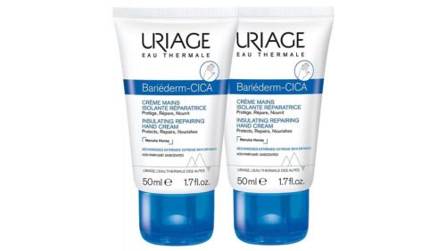 Uriage Bariéderm Védő-regeneráló kézkrém DUOPACK 50+50ml