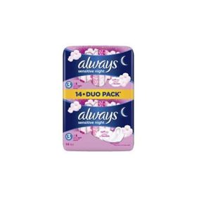 Always Sensitive Night betét duopack 14x
