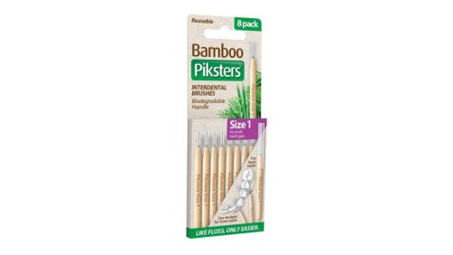 Piksters Bamboo fogköztisztító Size1 Purple 8x