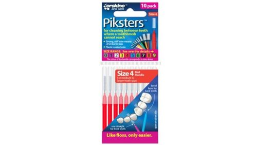 Piksters Bamboo fogköztisztító Size4 Red 8x