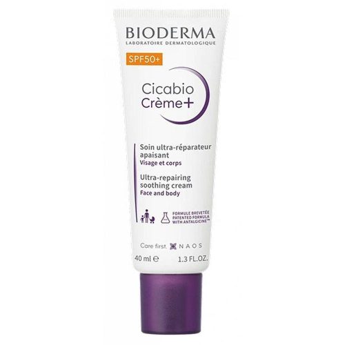 BIODERMA Cicabio Créme+ Ultra-regeneráló nyugtató krém SPF50+ 40ml