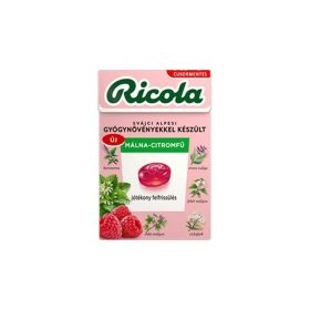Ricola Málna citromfű cukormentes cukorka 40g