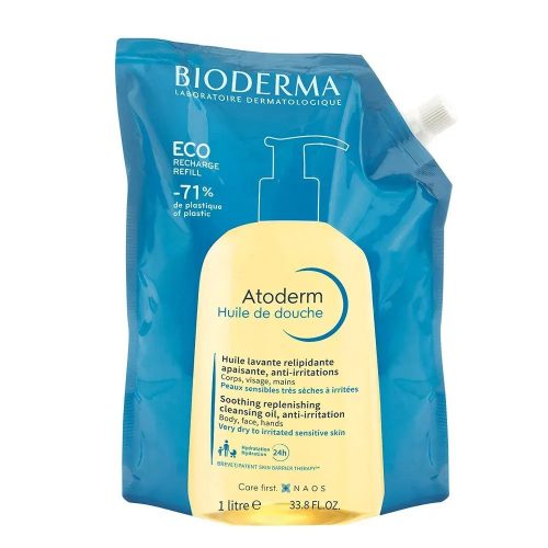 BIODERMA Atoderm olajtusfürdő ÖKO-utántöltő 1000ml