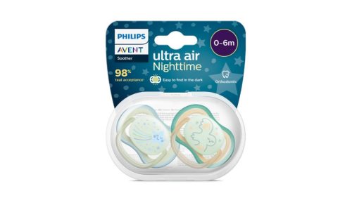 Avent Ultra Air játszócumi éjszakai fiú 0-6hó 2x