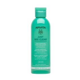  APIVITA JUST BEE CLEAR pórusösszehúzó mélytisztító lotion zsíros. pattanásokra hajlamos bőrre (200ml)