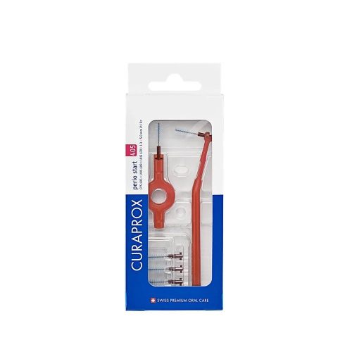 CURAPROX CPS 405 Perio Start piros fogköztisztító kefe 2 db tartónyéllel (5db)