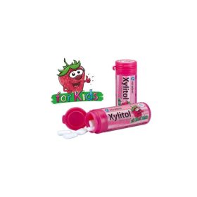 Xylitol Kids rágógumi drazsé eper 30x