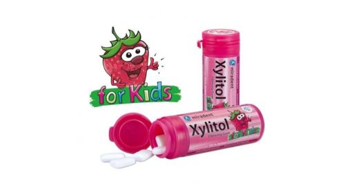 Xylitol Kids rágógumi drazsé eper 30x
