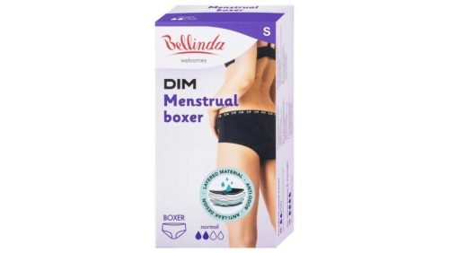Bellinda Menstruációs Bugyi BOXER Normál M Fekete 1x