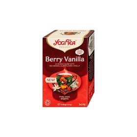 YogiTea Bio Bogyós Gyümölcsös tea vaníliával 17x