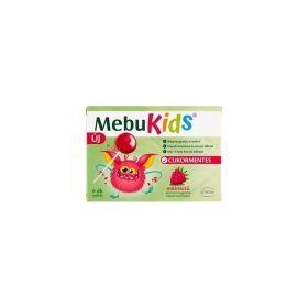 MebuKids étrendkiegészítő nyalóka málna 1x