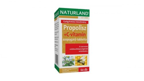 Naturland Propolisz + C-vitamin szopogató tabletta 60x