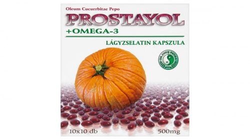 Dr. Chen Patika Prostayol+Omega-3 étrend-kiegészítő lágyzselatin kapszula férfiaknak 10 x 10 db 50 g