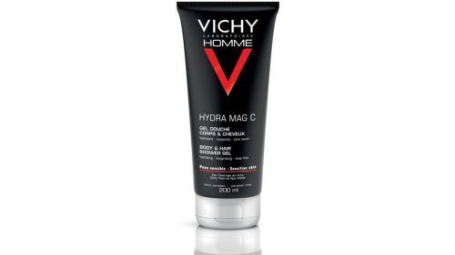 Vichy Homme Hydra Mag C Hidratáló-frissítő tusfürdő férfiaknak testre és hajra 200 ml