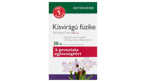 Interherb Napi1 Kisvirágú Füzike Extraktum 150 mg étrend-kiegészítő kapszula 30 db 13,7 g