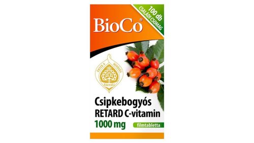 BioCo Csipkebogyós Retard C-vitamin 1000 mg Családi csomag filmtabletta 100 x 1,435 g (143,5 g)