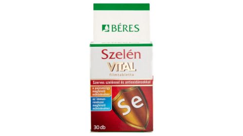 Béres Szelén Vital filmtabletta étrend-kiegészítő készítmény 30 x 0,728 g (21,84 g)